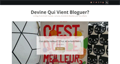Desktop Screenshot of devinequivientbloguer.fr